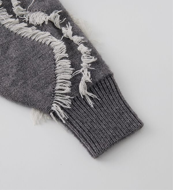 RANAN（ラナン）の「ニュアンスフリンジニット（ニット・セーター）」｜詳細画像