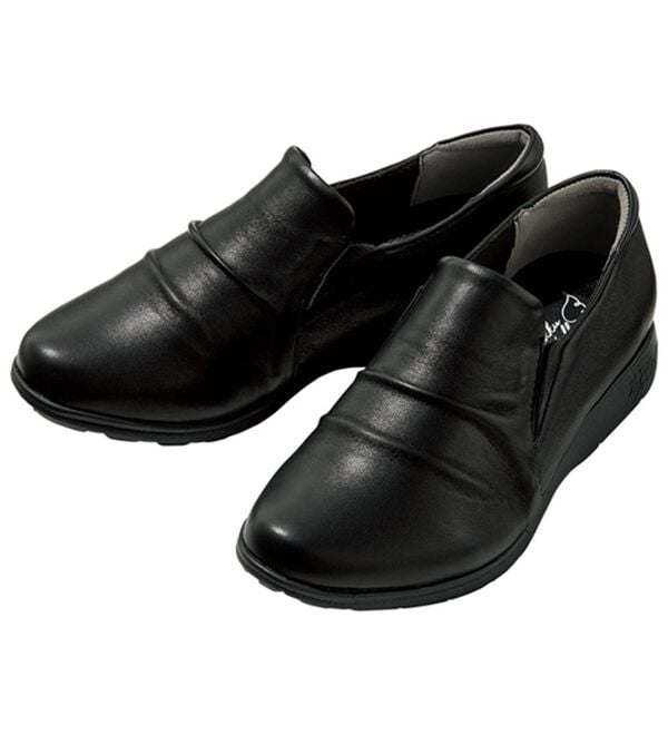 ルフラン（ルフラン）の「ラックウォーク　柔らか羊革の軽量スリッポン（スリッポン）」｜ブラック