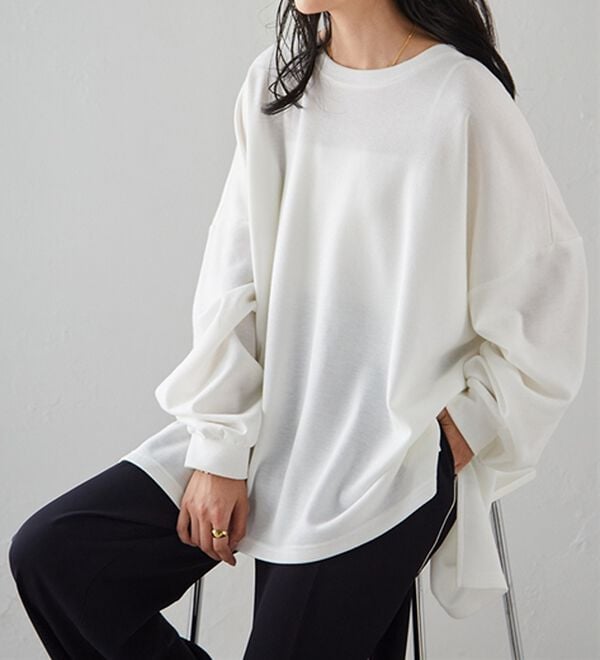 RANAN（ラナン）の「オーバーサイズスウェットＴ（カットソー）」｜詳細画像