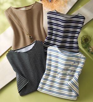 ルフラン（ルフラン）の「【４色組】毎日の主役。さざ波プルオーバー（カットソー）」｜詳細画像