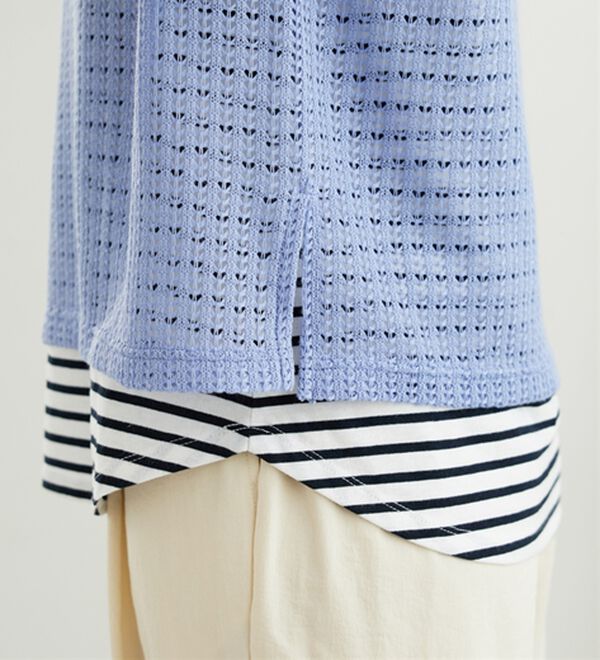 BELLUNA（ベルーナ）の「透かし編プルオーバーアンサンブル（アンサンブル）」｜詳細画像