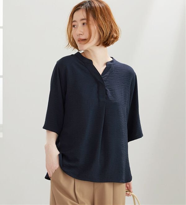 BELLUNA（ベルーナ）の「お手入れ楽々！スキッパーブラウス（ブラウス）」｜詳細画像
