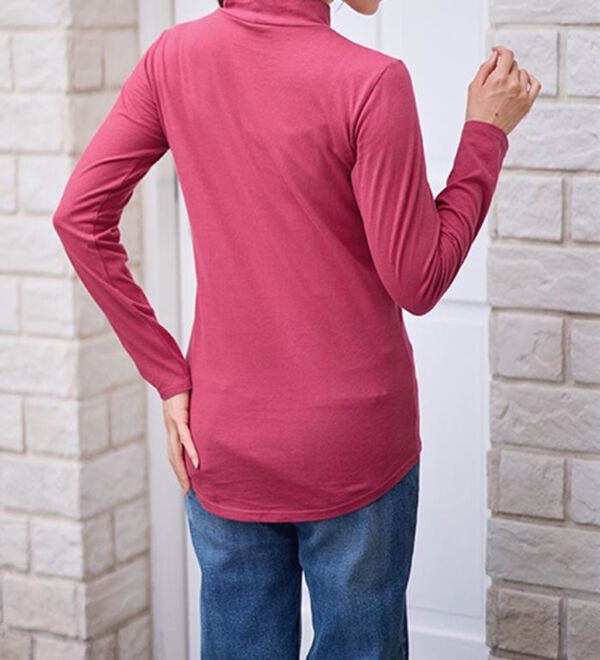 LAVIENNE（ラヴィエンヌ）の「【選べる襟！】綿１００％吸湿発熱あったかインナー（肌着・インナーウェア）」｜詳細画像