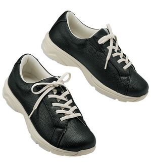 ルフラン（ルフラン）の「スッと履けるウォーキングシューズ・ブーツ＜ラシーナコンフォート＞（スニーカー）」｜ヒモ（ブラック）
