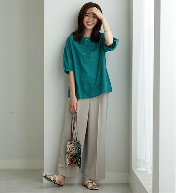 BELLUNA（ベルーナ）の「華やかモチーフレースデザインブラウス（ブラウス）」｜詳細画像