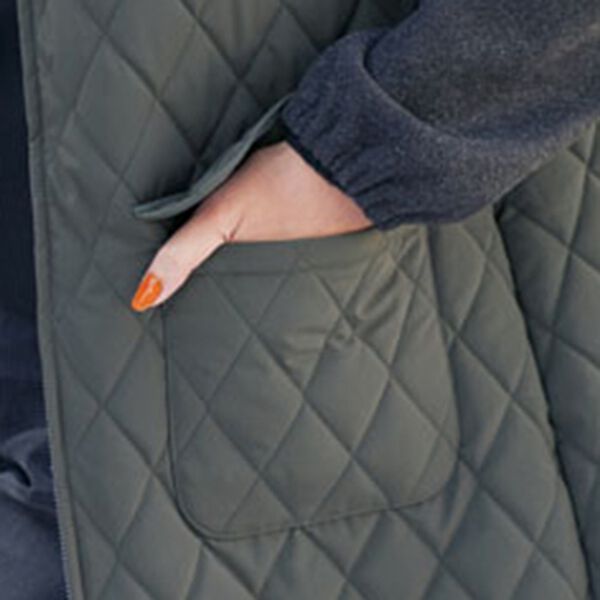 BELLUNA（ベルーナ）の「＜カポック混＞切替フードコート（ロングコート）」｜詳細画像