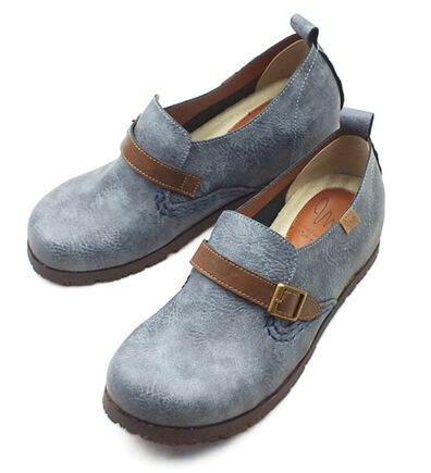 ルフラン（ルフラン）の「マスチェッタ　インヒール付き配色ベルトスリッポン（スリッポン）」