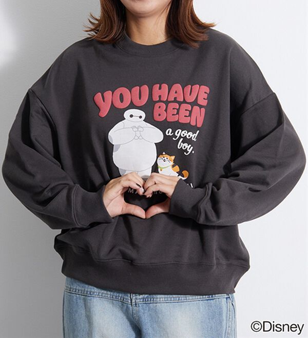 BELLUNA（ベルーナ）の「＜Ｄｉｓｎｅｙ＞【ベイマックス】部分発泡プリント裏毛ゆったりトレーナー（トレーナー・スウェット）」｜詳細画像
