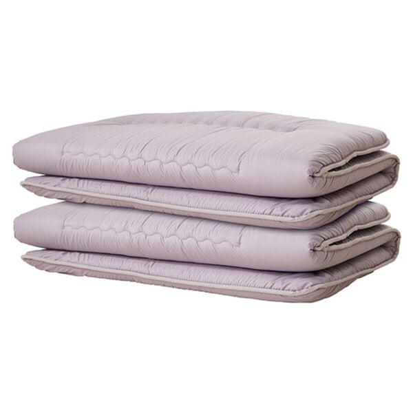 「腰に優しい日本製防ダニ・抗菌防臭＆バランス敷布団（敷布団）」｜グレー（無地）2枚組