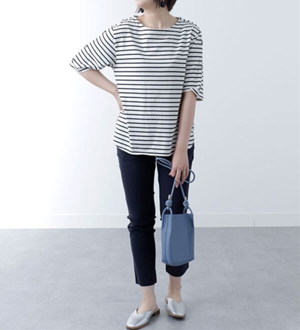 BELLUNA（ベルーナ）の「美脚ストレッチ麻入りアンクルパンツ（クロップドパンツ）」｜詳細画像