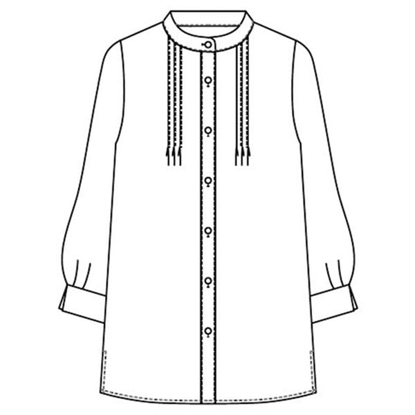 BELLUNA（ベルーナ）の「ピンタック使いドット柄プリントブラウス（ブラウス）」｜詳細画像