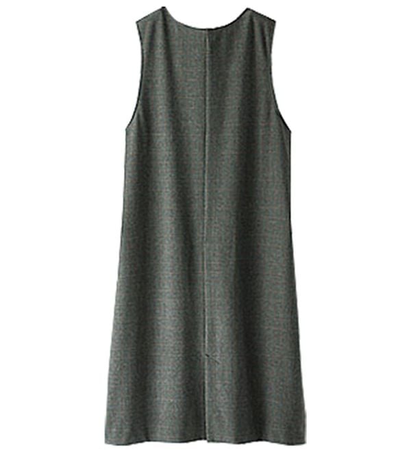 BELLUNA（ベルーナ）の「ウール調素材ポケット付ジャンパードレス（ジャンパースカート）」｜詳細画像