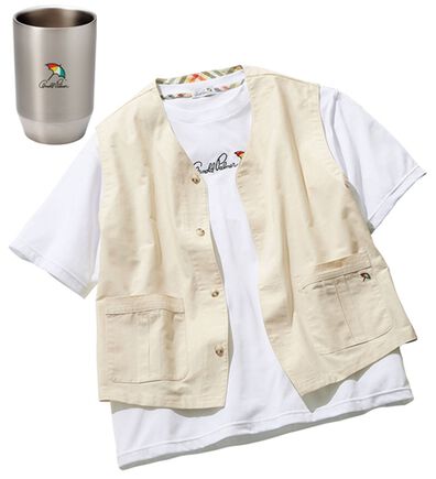 「＜アーノルド　パーマー＞麻入りジレアンサンブル＋タンブラー（メンズジャケット）」