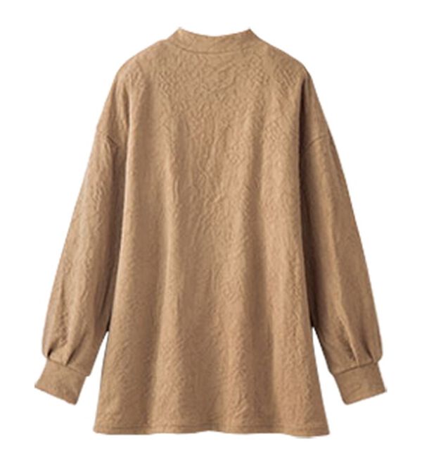 BELLUNA（ベルーナ）の「花柄ふくれジャカード切替プルオーバー（カットソー）」｜詳細画像