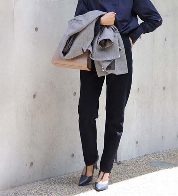 Pierrot（ピエロ）の「【Ｍ～３Ｌ】ストレッチスリムテーパードデニムパンツ（フルレングスパンツ）」｜詳細画像