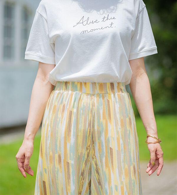 BELLUNA（ベルーナ）の「ヒンヤリ冷感イージーガウチョパンツ（ワイドパンツ・ガウチョ）」｜詳細画像