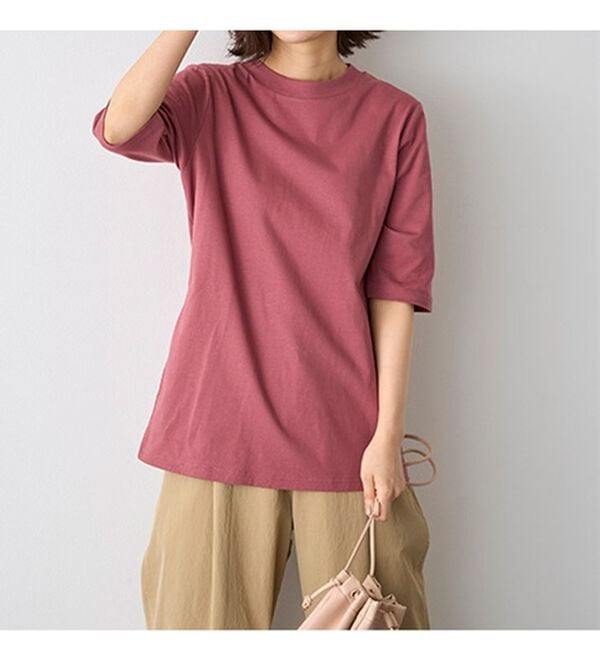 BELLUNA（ベルーナ）の「綿１００％抗菌防臭汗ジミ対策プルオーバー（カットソー）」｜詳細画像