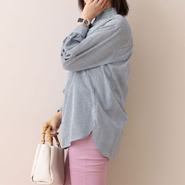 BELLUNA（ベルーナ）の「はしごレース使いフリル衿チュニック（チュニック）」｜詳細画像