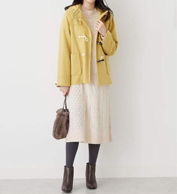 BELLUNA（ベルーナ）の「ケーブル柄ロング丈ニットワンピース（ニットワンピース）」｜詳細画像