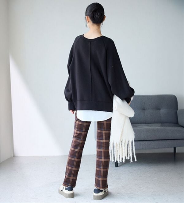 BELLUNA（ベルーナ）の「まるではく毛布！静電防止付裏ファーイージーパンツ（フルレングスパンツ）」｜詳細画像