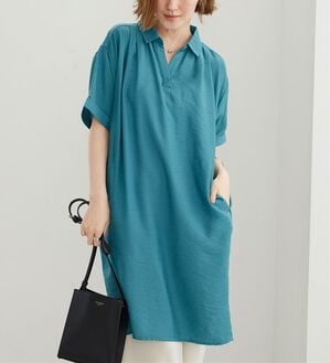 BELLUNA（ベルーナ）の「レーヨンナイロン素材切替ワンピース（その他ワンピース）」｜詳細画像
