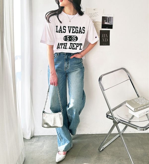 GeeRA（ジーラ）の「【ｃｈａｍｐｉｏｎ】ロゴＴシャツ（Tシャツ）」｜詳細画像