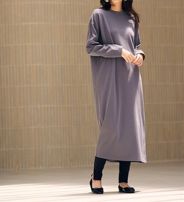 RANAN（ラナン）の「【レギンス付】＜ＢＣ＞綿１００％オーバーシルエットワンピース（その他ワンピース）」｜詳細画像