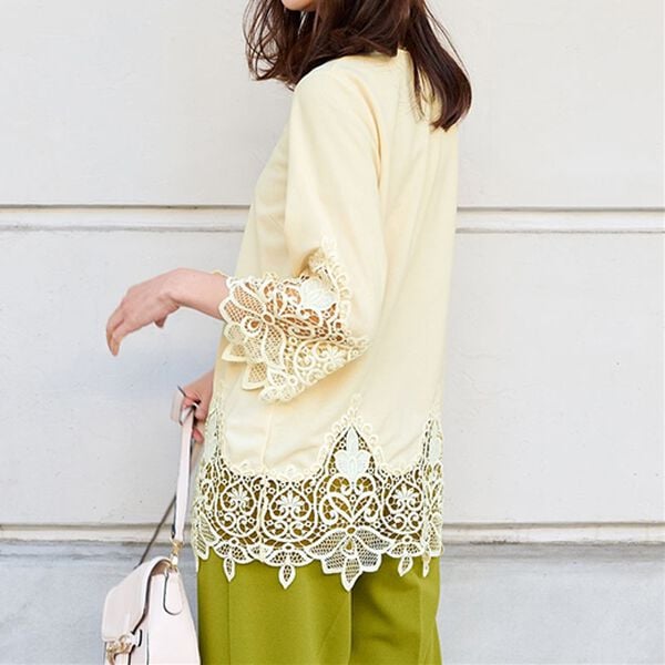 RANAN（ラナン）の「裾レース使いチュニック（チュニック）」｜詳細画像