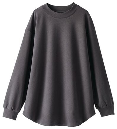 BELLUNA（ベルーナ）の「吸湿発熱ポンチ素材ゆったりチュニック（カットソー）」
