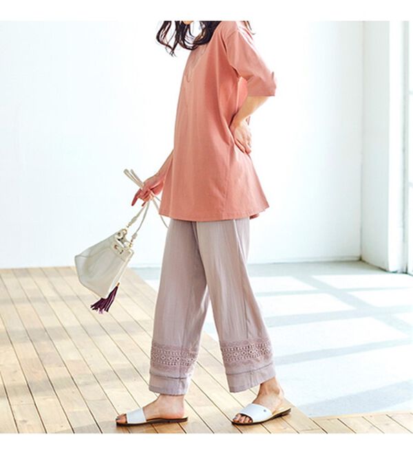 BELLUNA（ベルーナ）の「綿１００％抗菌防臭汗ジミ対策チュニック（チュニック）」｜詳細画像