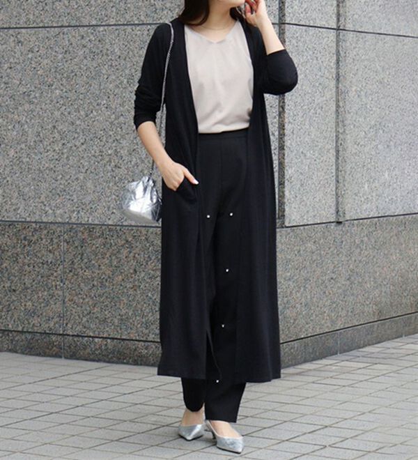 Pierrot（ピエロ）の「【Ｍ～３Ｌ】【選べる２丈】接触冷感トッパーカーディガン（その他カーディガン）」｜詳細画像