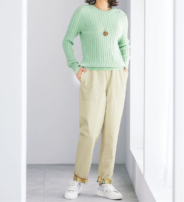 ルフラン（ルフラン）の「【ＡＰ】チェックが決め手の防風ダウンパンツ（その他パンツ）」｜詳細画像