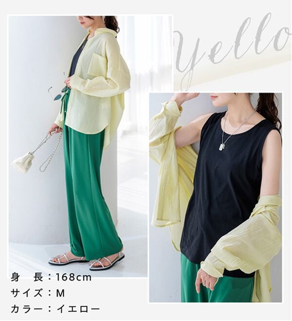 BELLUNA（ベルーナ）の「【快適Ｌａｂ．】360&deg;体型カバー！バックシャーリングシアーシャツ（シャツ）」｜詳細画像