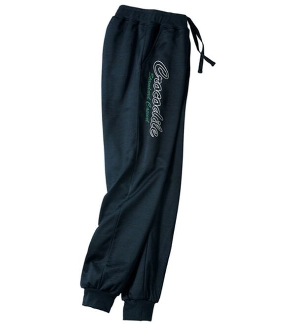 「【２本組】＜クロコダイル＞ロゴデザインスポーティパンツ（メンズルームウェア）」｜詳細画像