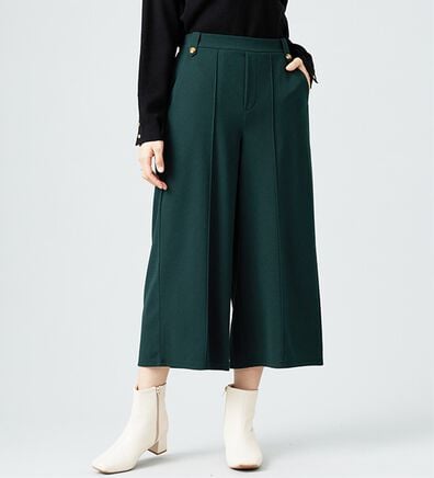 BELLUNA（ベルーナ）の「ツイルストレッチ素材ワイドパンツ（その他パンツ）」