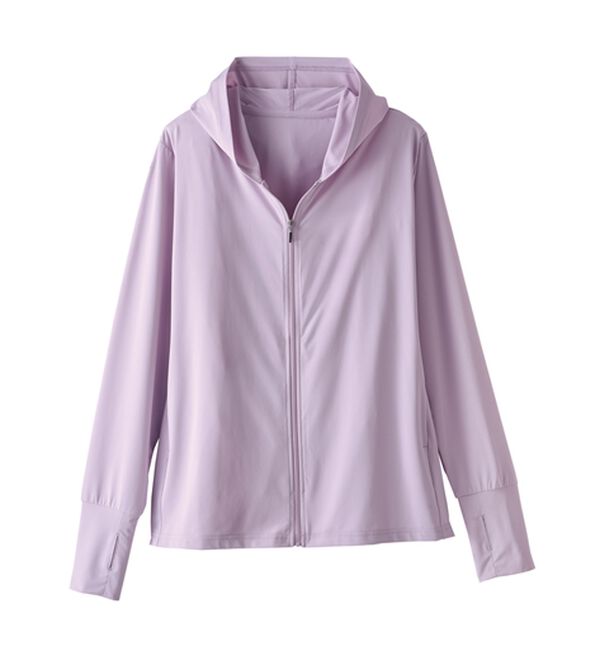 BELLUNA（ベルーナ）の「【接触冷感/UV対策/軽量】ヒンヤリ＆UV対策軽量パーカー（パーカー）」｜詳細画像