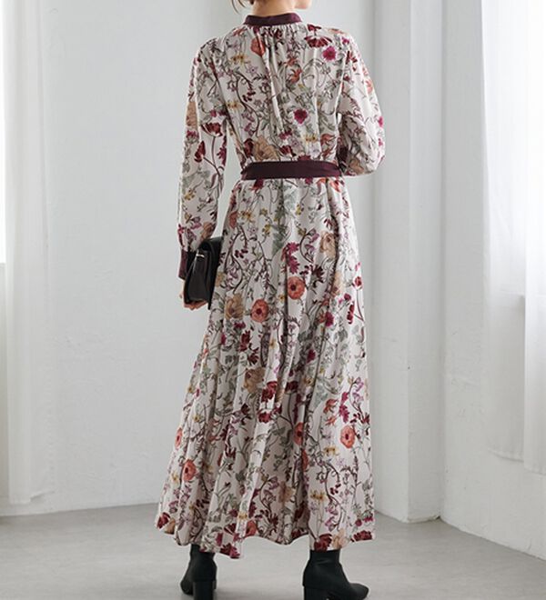 RANAN（ラナン）の「配色ボタニカルシャツワンピース（シャツワンピース）」｜詳細画像