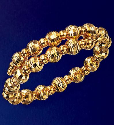 BELLUNA（ベルーナ）の「１８金ミラーカット　フリーサイズリング（リング）」