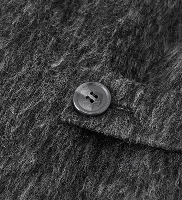 RANAN（ラナン）の「2WAYフレアーステンカラーシャギーコート（ロングコート）」｜詳細画像