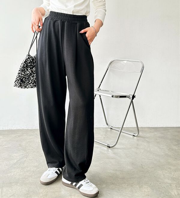 GeeRA（ジーラ）の「サイドタックイージースウェットパンツ（フルレングスパンツ）」｜詳細画像