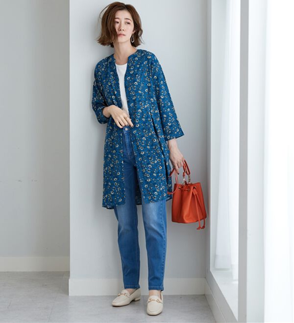 BELLUNA（ベルーナ）の「【接触冷感】レーヨン素材ウエストタック使いワンピース（その他ワンピース）」｜詳細画像