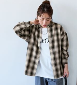 BELLUNA（ベルーナ）の「サラッと軽い！チェック柄シャツ（シャツ）」｜詳細画像