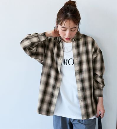 BELLUNA（ベルーナ）の「サラッと軽い！チェック柄シャツ（シャツ）」