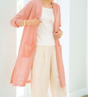 ルフラン（ルフラン）の「上品ロングカーディガン（ニットカーディガン）」｜詳細画像