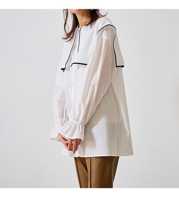 RANAN（ラナン）の「衿付きブラウス（ブラウス）」｜詳細画像