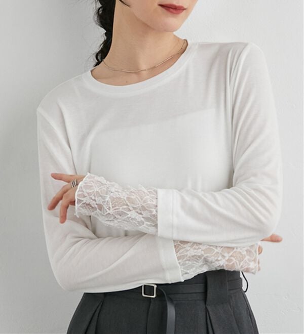 RANAN（ラナン）の「レイヤードスリーブロンＴＥＥ（カットソー）」｜詳細画像