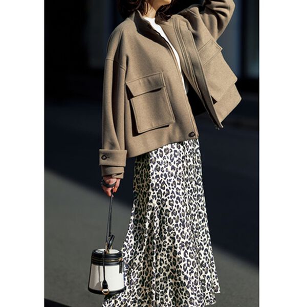 RANAN（ラナン）の「スタンドショートコート（ブルゾン）」｜詳細画像