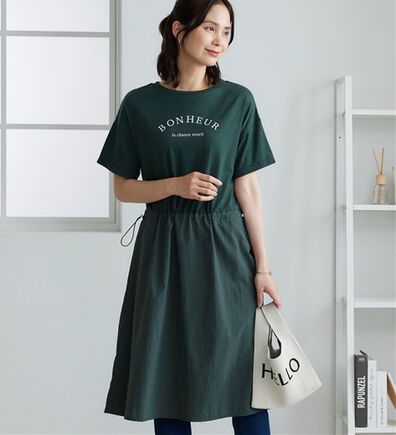 BELLUNA（ベルーナ）の「ドロスト使いドッキングワンピース（その他ワンピース）」