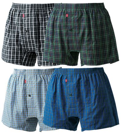 「【４枚組】＜エドウイン＞デニム好きに贈るエチケットボクサーパンツ・トランクス各４枚組（メンズ尿シミパンツ）」