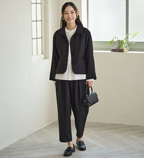 BELLUNA（ベルーナ）の「ドビー素材ショールカラージャケット（その他ジャケット）」｜詳細画像